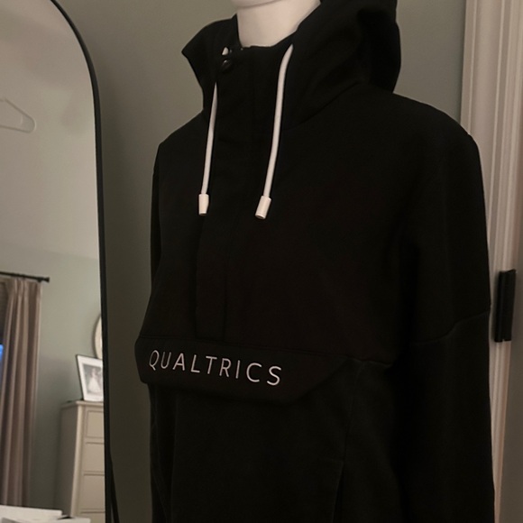 Black Qualtrics mixed media Hoodie - Picture 7 of 13